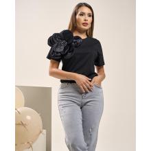 T-shirt Flor Negra