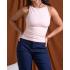 Blusa tirantes rosa.