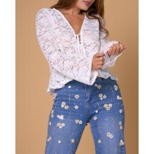Blusa Encaje Blanca.