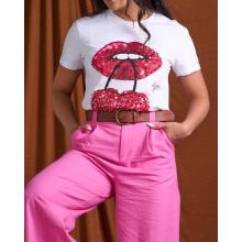 T-shirt labios.