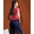 Blusa hombrera lazos roja.