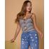 Blusa Negra Lazos.