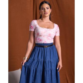 Bodysuit flores melon.
