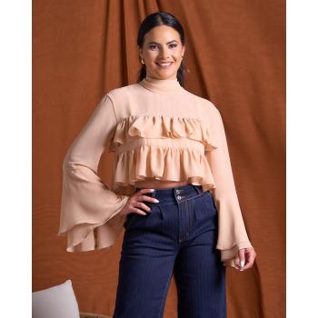 Blusa volantes blush