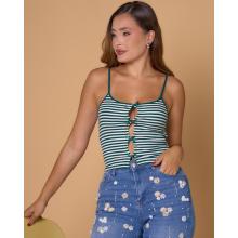 Blusa Verde Lazos.
