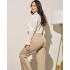 Blusa Volantes Beige.