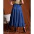 Falda denim.