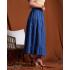 Falda denim.