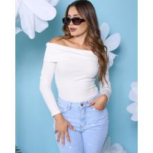 Blusa Off Shoulder Blanca