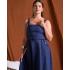 Vestido azul.