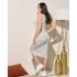 Vestido Rayas Blanco.
