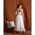 Vestido nude.