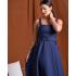 Vestido azul.