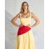 Vestido Amarillo de Rayas.