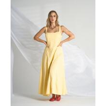 Vestido Amarillo de Rayas.